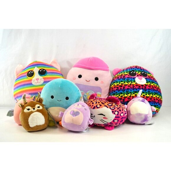 Squishmallow Squish a Boo Lot Dotty Kieli Heather Nabila Maline Pikmi Kellytoy - Picture 1 of 16